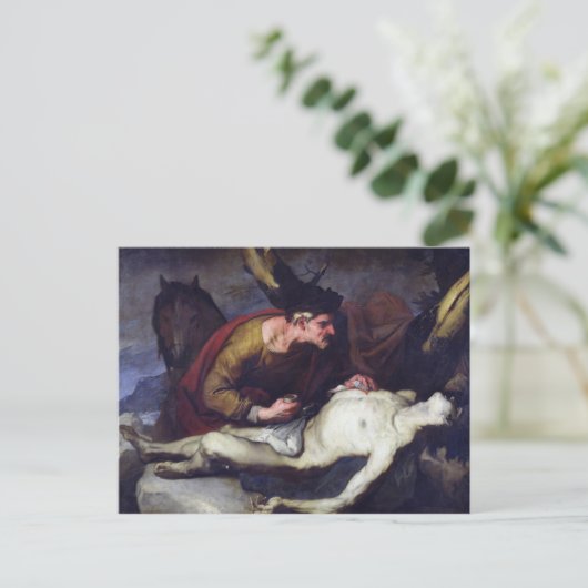 De Goede Samaritaan Briefkaart (Staand voorkant)