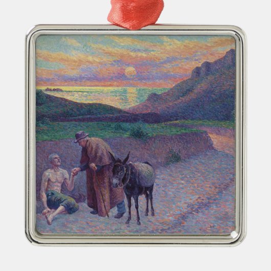 De Goede Samaritaan Metalen Ornament (Voorkant)