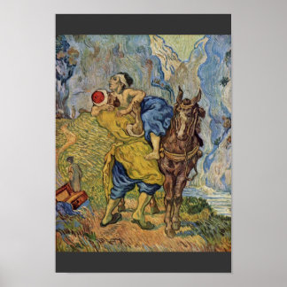 De goede Samaritaan (na Delacroix) door Vincent Poster