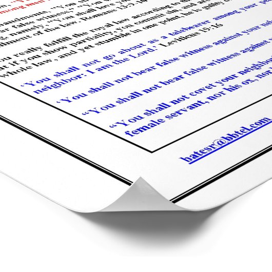 De Goede Samaritaan Poster (Hoek)