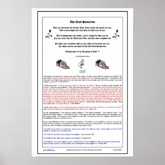 De Goede Samaritaan Poster (Voorkant)