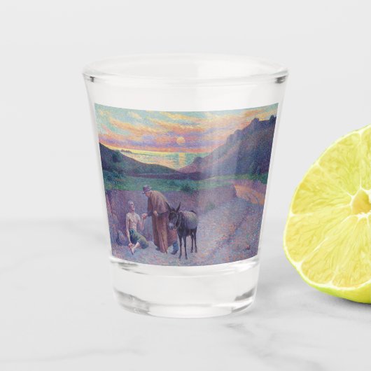 De Goede Samaritaan Shot Glas (Voorkant)