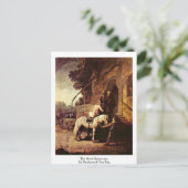 De goede Samaritaan van Rembrandt van Rijn Briefkaart (Staand voorkant)