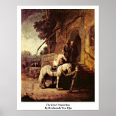 De goede Samaritaan van Rembrandt van Rijn Poster (Voorkant)