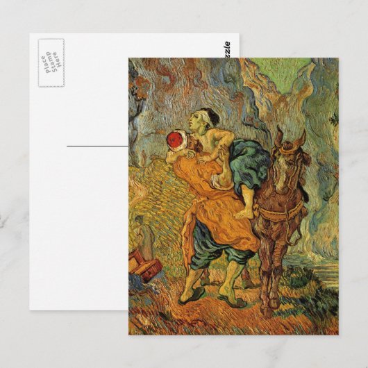 De goede Samaritaan van Vincent van Gogh Briefkaart (Voorkant / Achterkant)