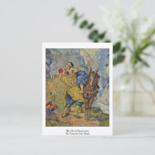 De goede Samaritaan van Vincent Van Gogh Briefkaart (Staand voorkant)
