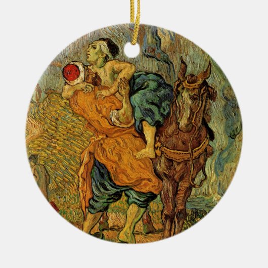 De goede Samaritaan van Vincent van Gogh Keramisch Ornament (Voorkant)