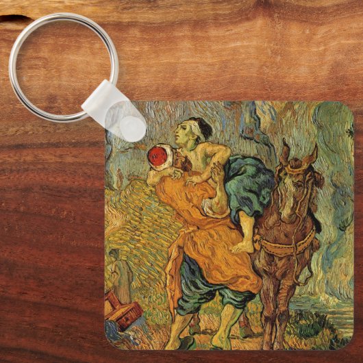 De goede Samaritaan van Vincent van Gogh Sleutelhanger (Voorkant)
