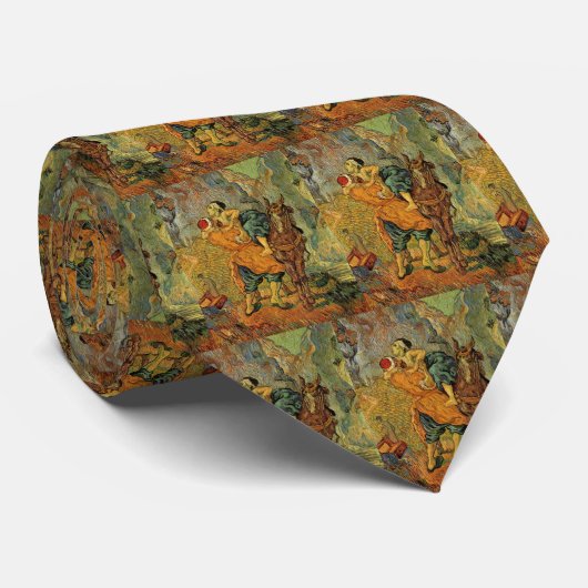 De goede Samaritaan van Vincent van Gogh Stropdas (Opgerold)