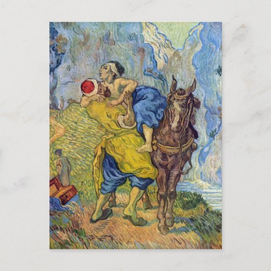 De goede Samaritaan van Vincent Willem van Gogh Briefkaart (Voorkant)