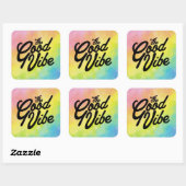 De Goede Sfeer Vierkante Sticker (Vel)