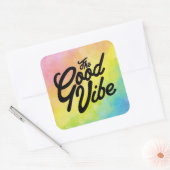 De Goede Sfeer Vierkante Sticker (Envelop)