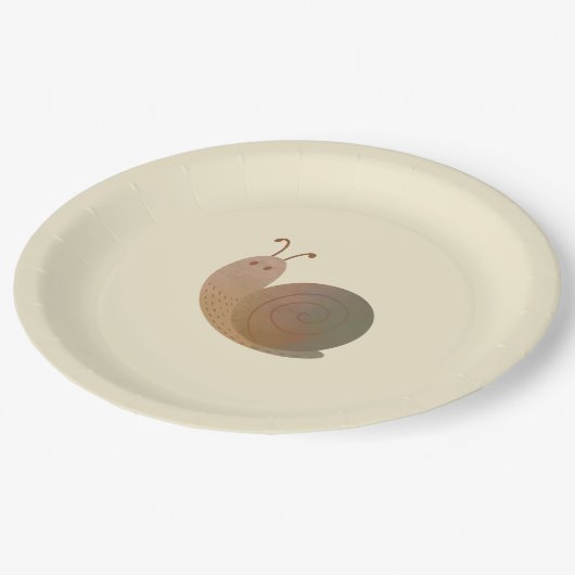 De goede slak papieren bordje (Gekanteld)