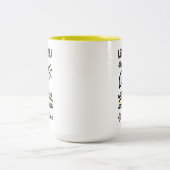 De goede tijden op het strand van Dee Doo Tweekleurige Koffiemok (Center)