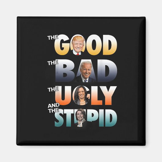 De goede Trump de slechte Biden de goede de slecht Magneet (Voorkant)