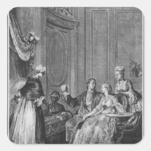 De goede vooromen vierkante sticker