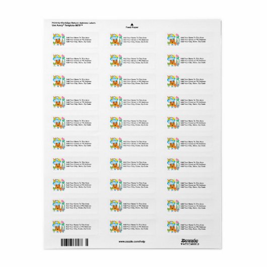 De Goede Vrienden van dieren Etiket (Full Sheet)