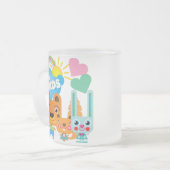 De Goede Vrienden van dieren Matglas Koffiemok (Voorkant links)