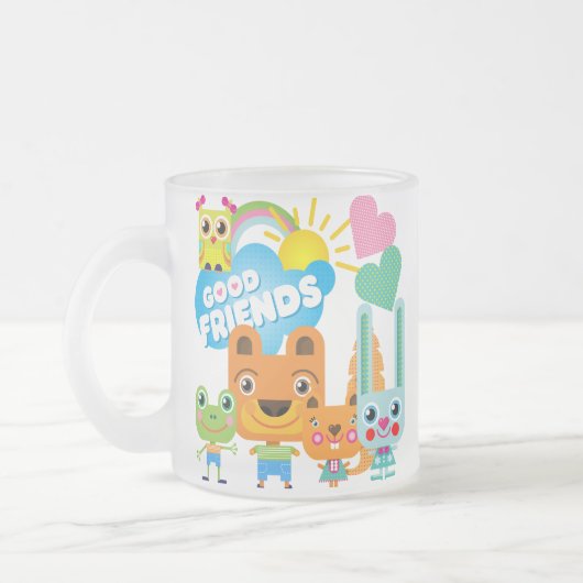 De Goede Vrienden van dieren Matglas Koffiemok (Links)