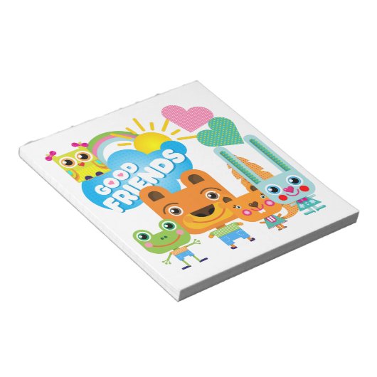 De Goede Vrienden van dieren Notitieblok (Schuin)