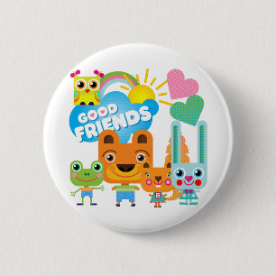 De Goede Vrienden van dieren Ronde Button 5,7 Cm