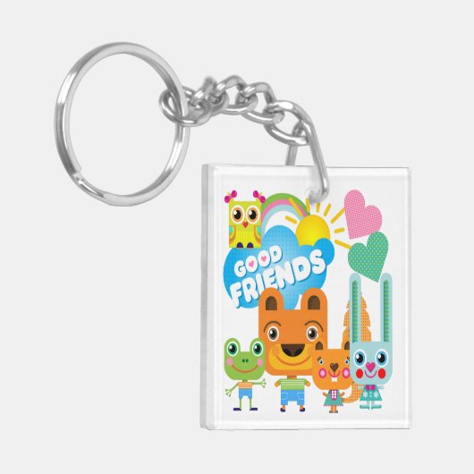 De Goede Vrienden van dieren Sleutelhanger (Voorkant Links)