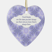 De "Goede Vrienden zijn zoals Stars"Citaat Waterve Keramisch Ornament (Rechts)