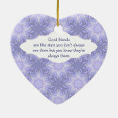 De "Goede Vrienden zijn zoals Stars"Citaat Waterve Keramisch Ornament (Achterkant)