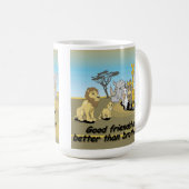 De goede vriendschappen is beter dan broederschap koffiemok (Voorkant rechts)