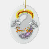 De goede vs slechte eieren keramisch ornament (Rechts)