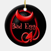 De goede vs slechte eieren keramisch ornament (Achterkant)