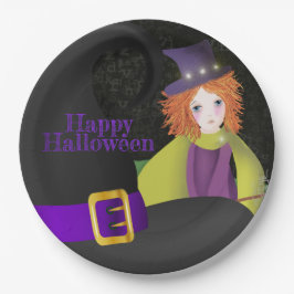 De Goede Witch en haar Pet Papieren Bordje