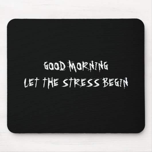 DE GOEDEMORGEN LIET DE SPANNING MET MOUSEPAD MUISMAT (Voorkant)