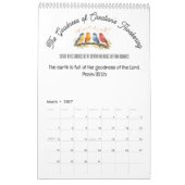 De goedheid van de Here Christelijke kalender (Mar 2027)
