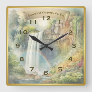 De goedheid van de Lord Square Wall Clock Vierkante Klok