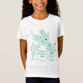 De goedheid van God Floral Mason Jars T-shirt