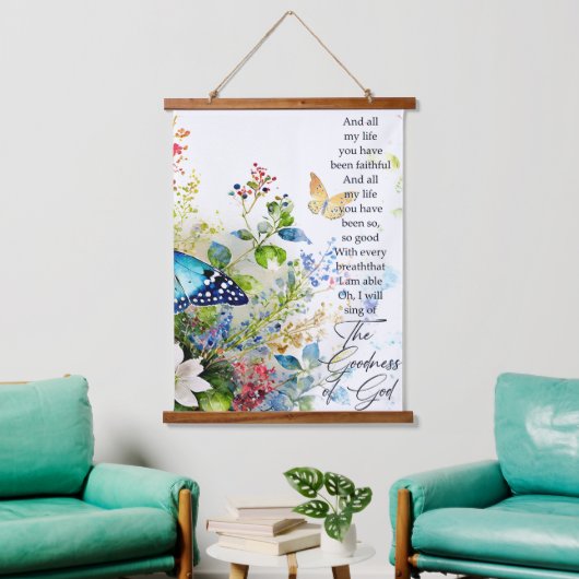 De goedheid van God Hangend Wandkleed (Woonkamer)