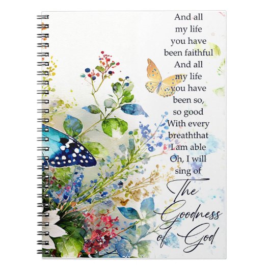 De goedheid van God Notitieboek (Voorkant)