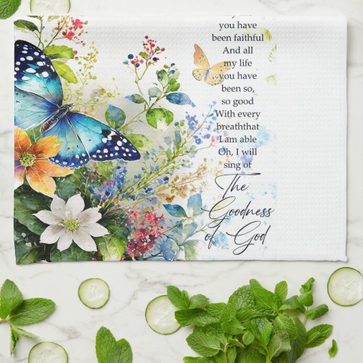 De goedheid van God Theedoek (Gevouwen)