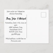 De goedkeuring van bevordert de Partij van Uitnodiging Briefkaart (Achterkant)