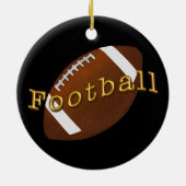 De goedkope Football Ornaments Personeelsformatie Keramisch Ornament (Achterkant)