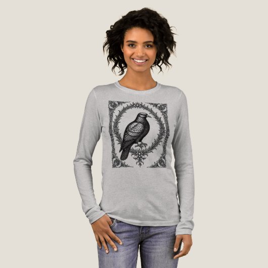 De Goëtische Beschermer Duif Tri-Blend Shirt (Voorkant)