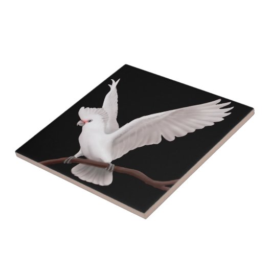 De Goffins Cockato Parrot Tile Tegeltje (Zijkant)