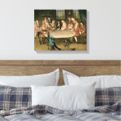 De gokkers canvas afdruk (Insitu (Slaapkamer))