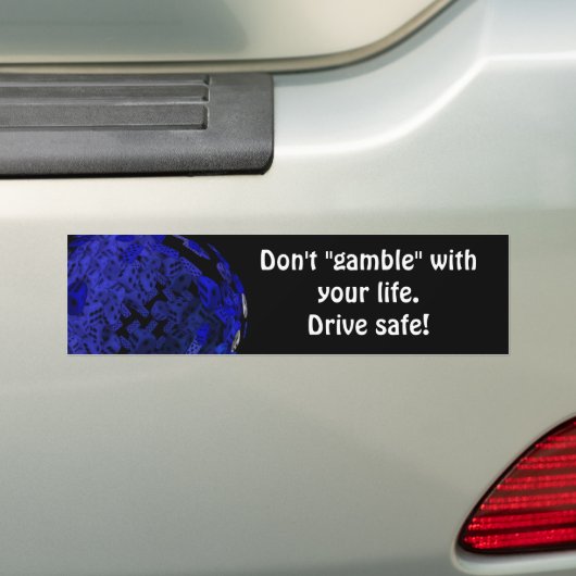 De gokkers dobbelen cadeaus bumpersticker (Op auto)