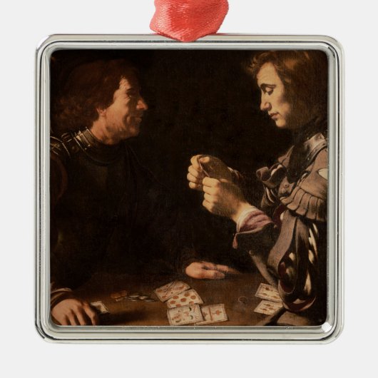De gokkers metalen ornament (Voorkant)