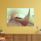 De Gokstad-beug (hout) Canvas Afdruk (Insitu (Woonkamer))