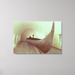 De Gokstad-beug (hout) Canvas Afdruk