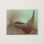 De Gokstad-beug (hout) Legpuzzel (Horizontaal)