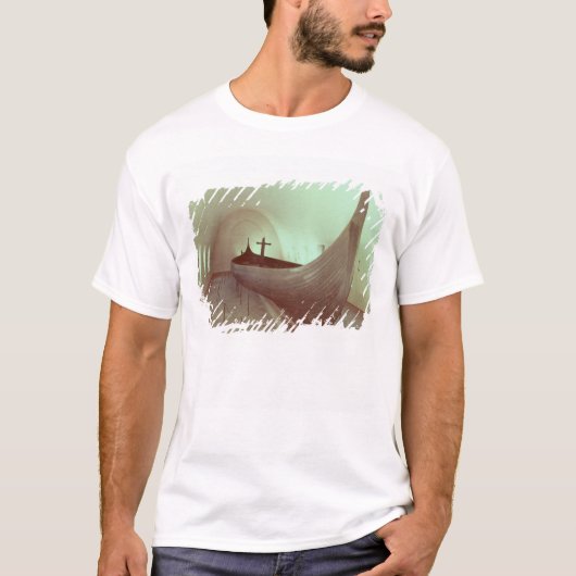 De Gokstad-beug (hout) T-shirt (Voorkant)